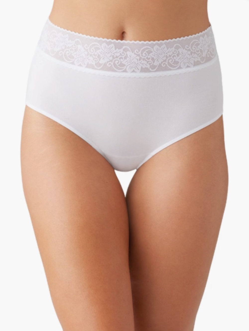 Wacoal Women's Comfort Touch Brief Bottoms White Size XL 8960